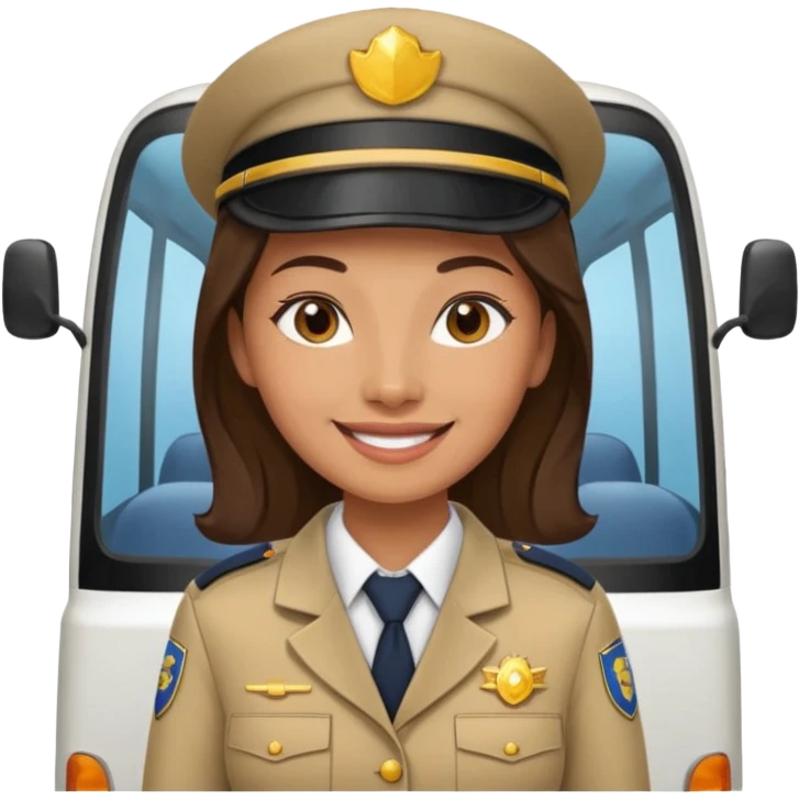 woman minibus driver emoji