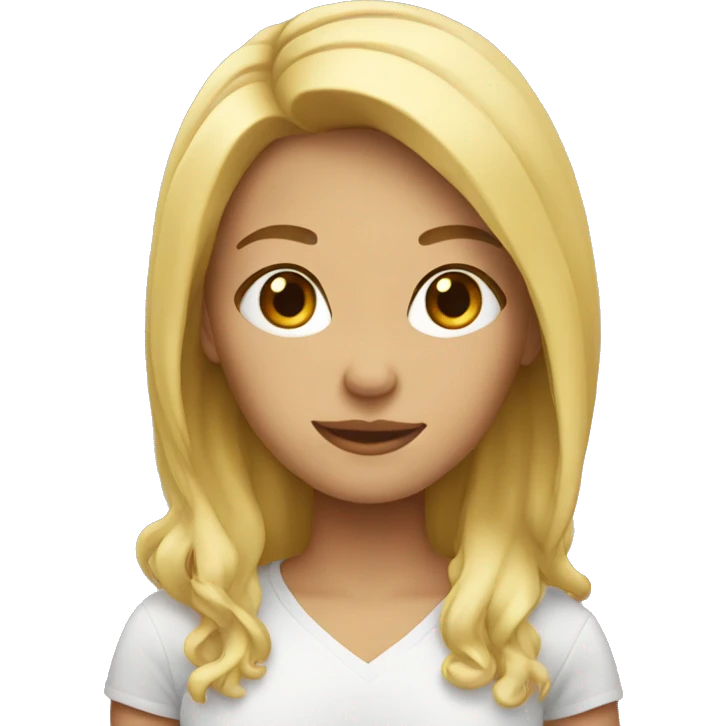 blonde girl  emoji