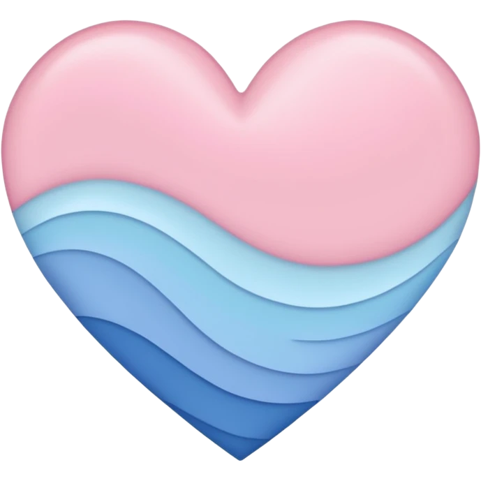 pastel heart with a gentle wave pattern emoji