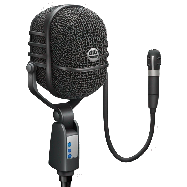 Neumann U87 Microphone hanging emoji