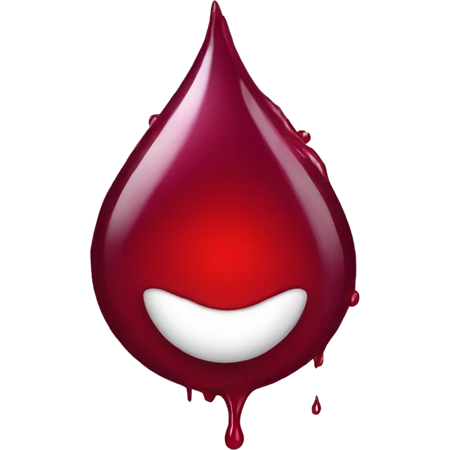 Drop of blood emoji