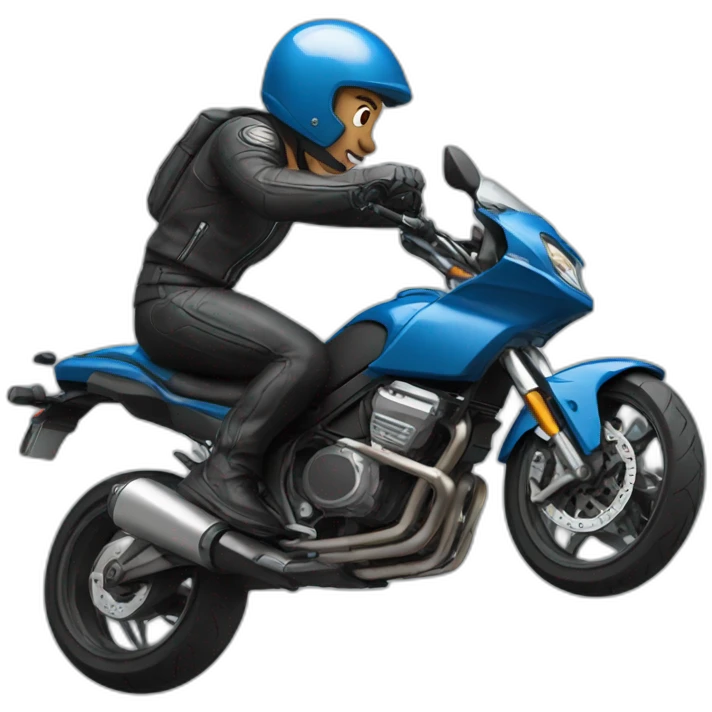 motorcycle stunt emoji