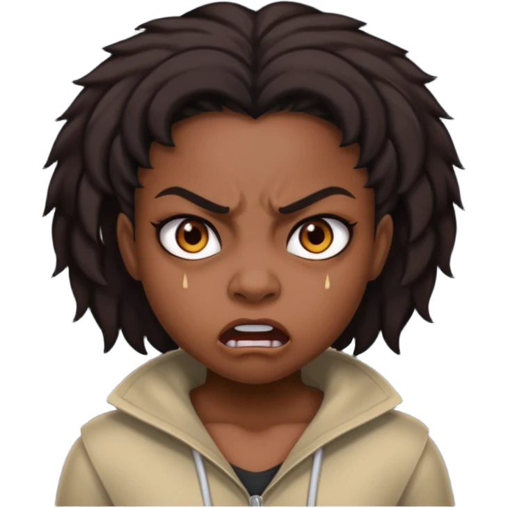 tsion angry black girl ragebait emoji