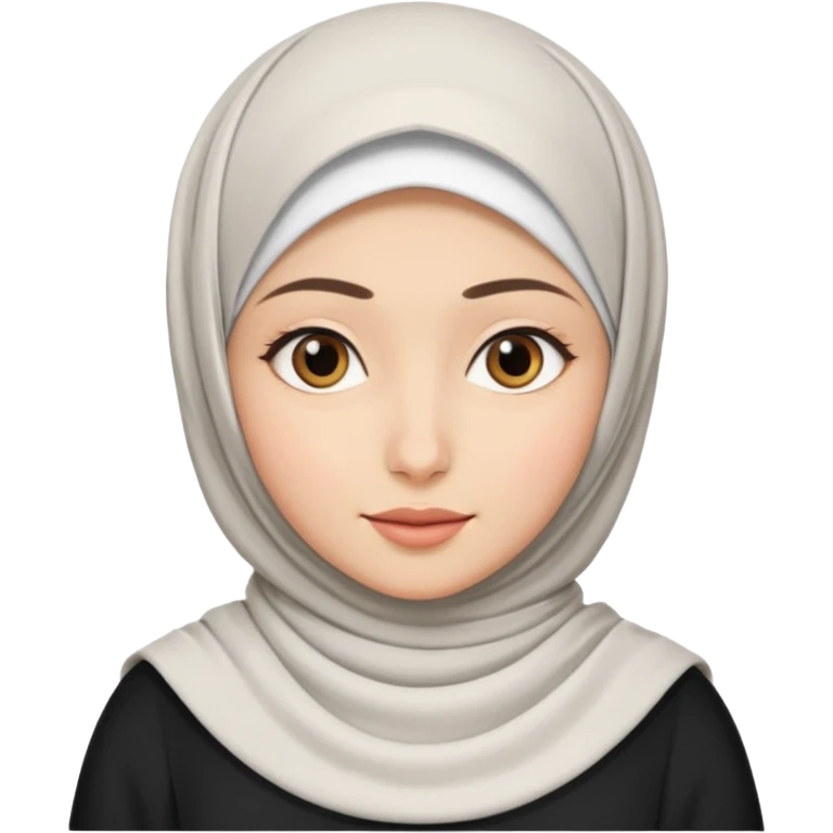 Hijab white dres emoji
