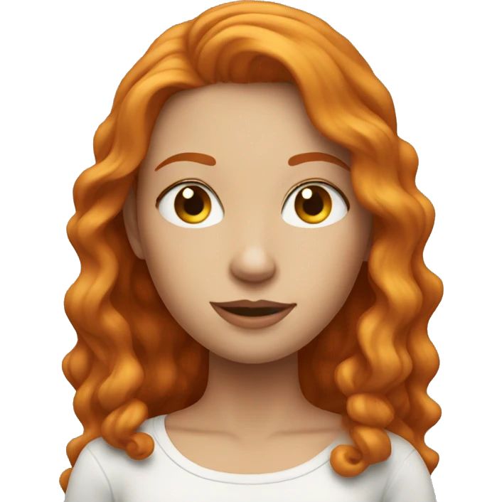 hot girl ginger  emoji