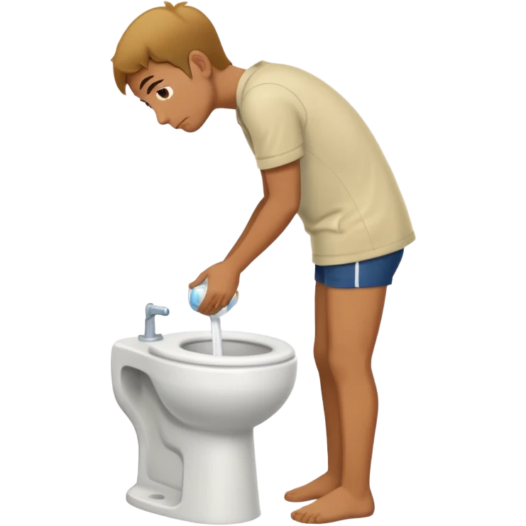 peeing man emoji