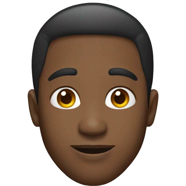 black guy who is 29 with a silver loop earring on his left ear emoji