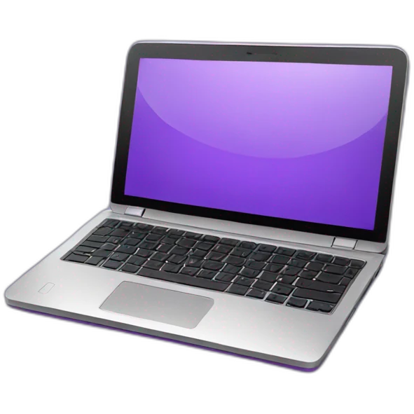 laptop purple emoji