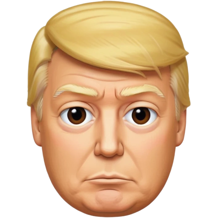 donald trump as blockhead emoji