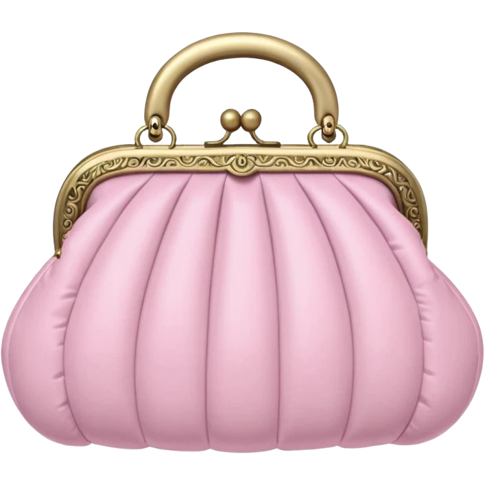 vintage rococo pale pink inflatable puffy pruse emoji