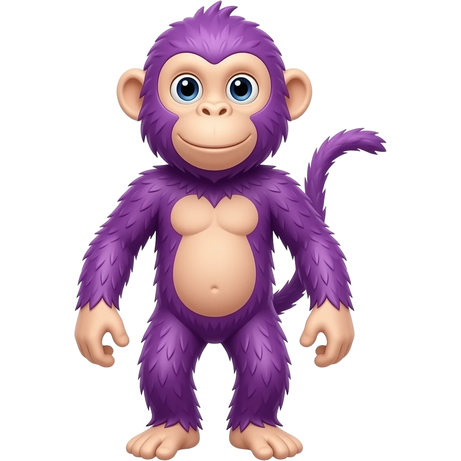 purple and banana monkey emoji