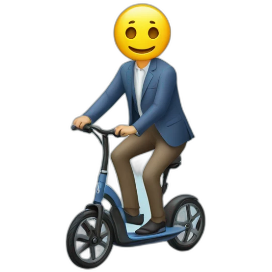 Volkswagen id.3 riding a unicycle emoji