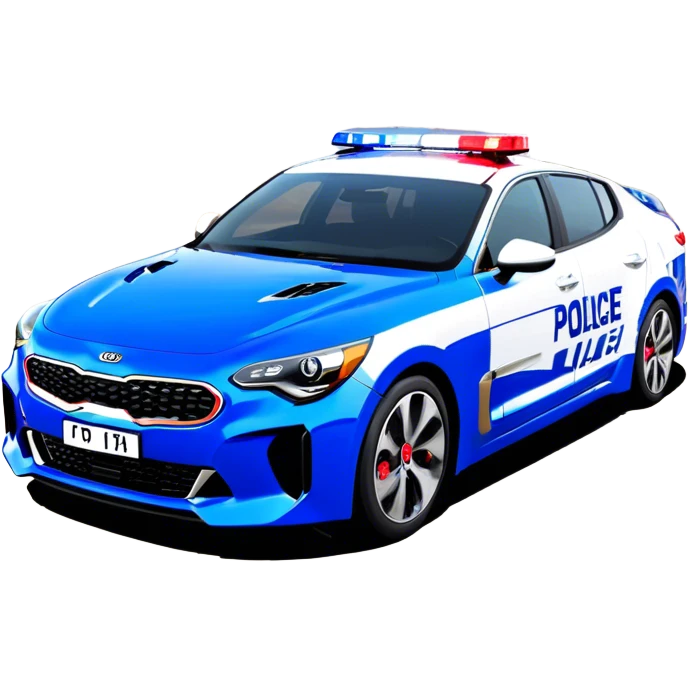 Kia Stinger - Australian Police car (Model Year:2020) (Iconic Australian police colours) emoji
