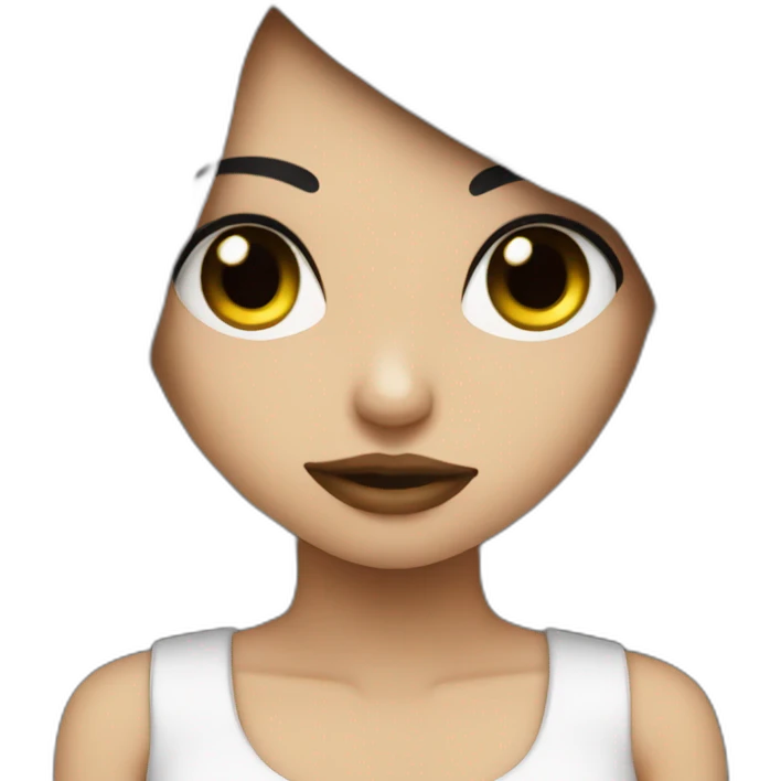 Sexy emo girl emoji
