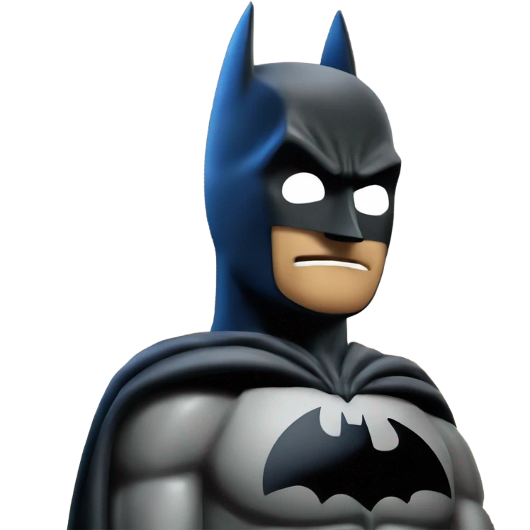 Batman watching batman signal emoji
