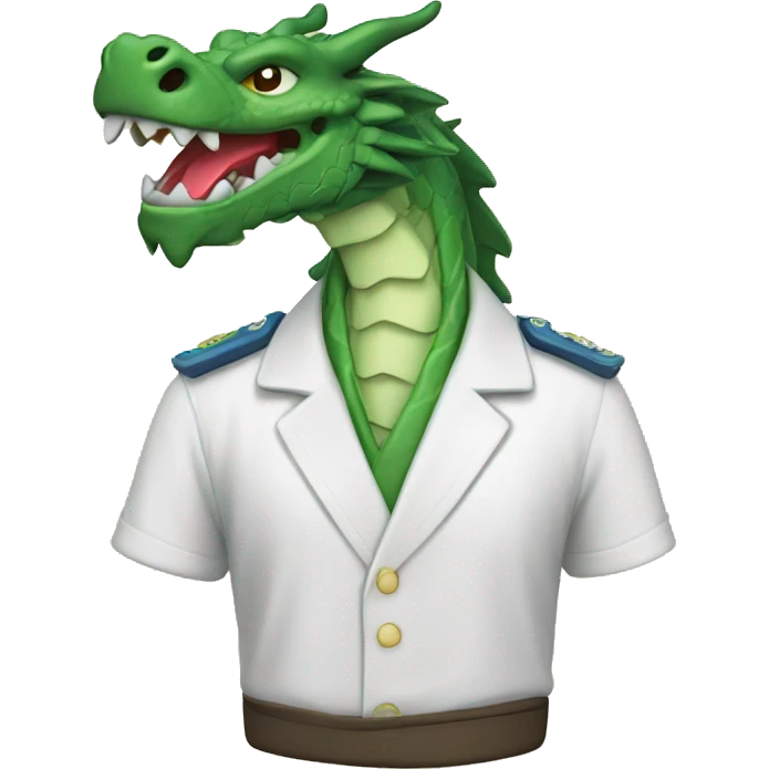 Un dragón oriental con camisa emoji
