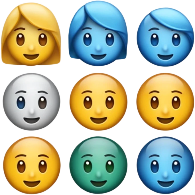 Mavi tik 12 köşeli yuvarlak emoji