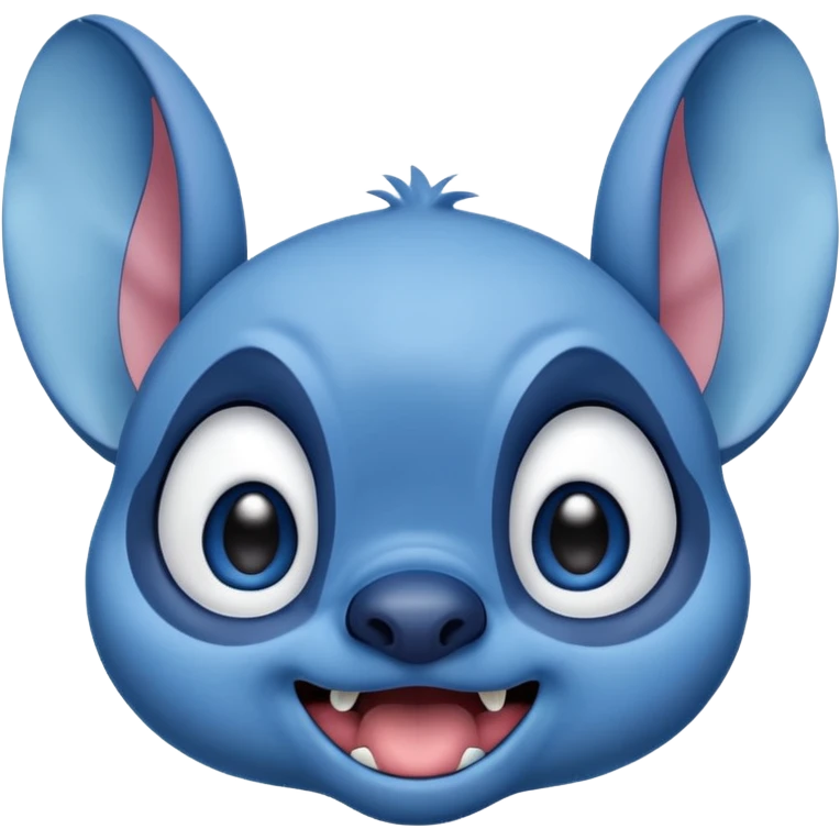 Stitch from Lilo and Stitch, surprised expression emoji