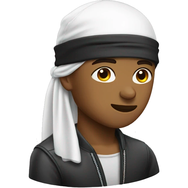Durag with a cap emoji