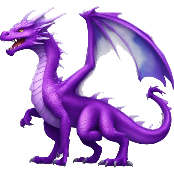 purple dragon humain emoji