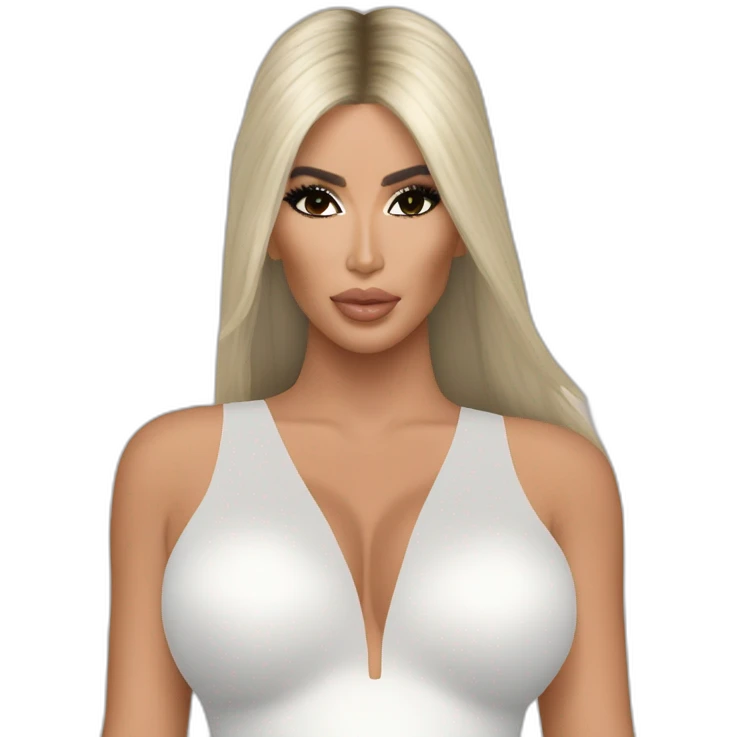 KIM kardashian wearing balemciaga at met gala emoji