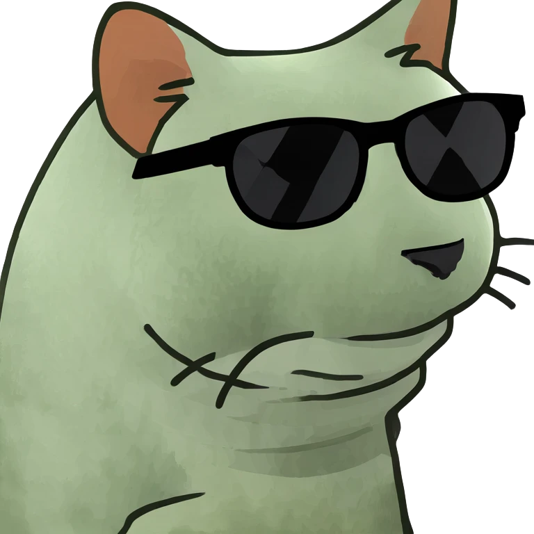 Cat with sunglasses emoji