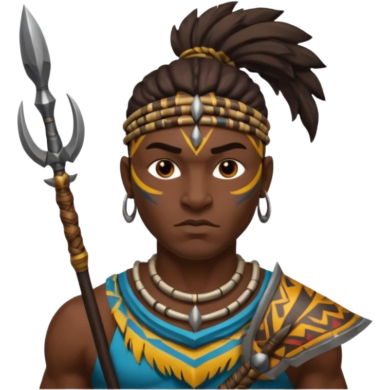 African warrior emoji