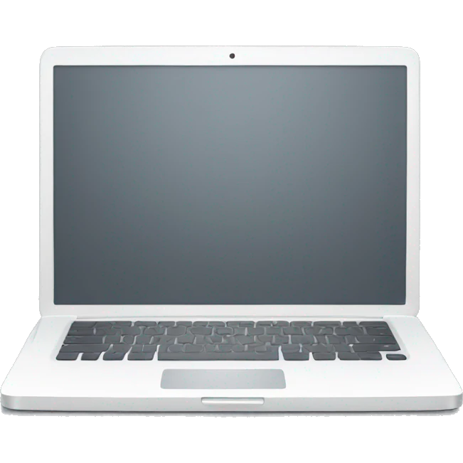 white laptop emoji