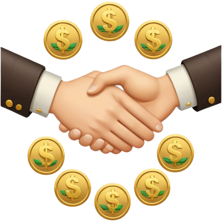 Handshake + money icon emoji