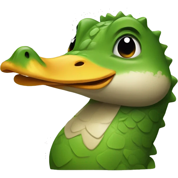 Crocodile duck emoji