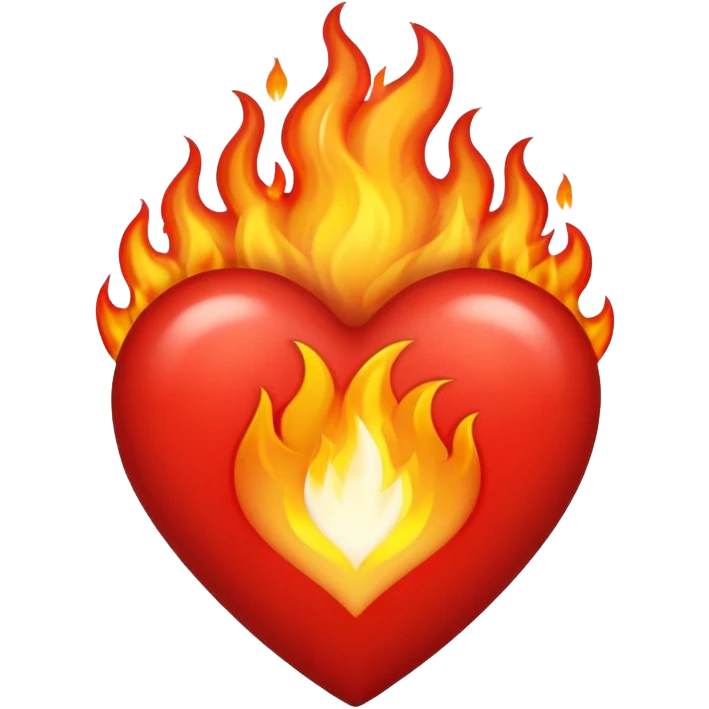 Heart on fire emoji