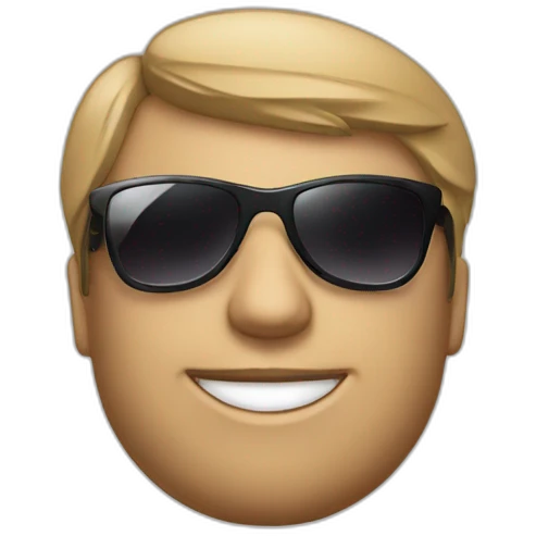 ultra realistic video editor with sunglasses emoji