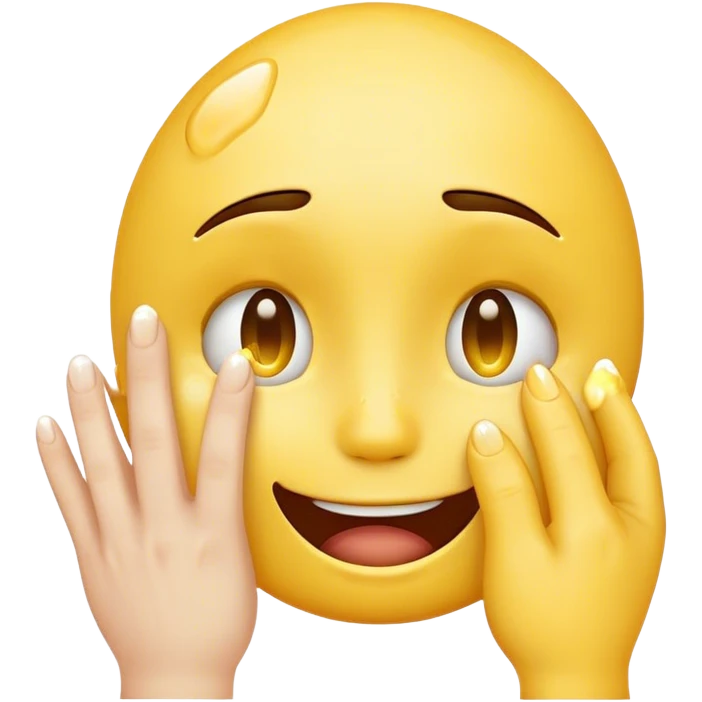 crying laughing emoji with hand on face  emoji