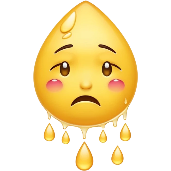 silly sad crying emoji with exaggerated teardrops emoji