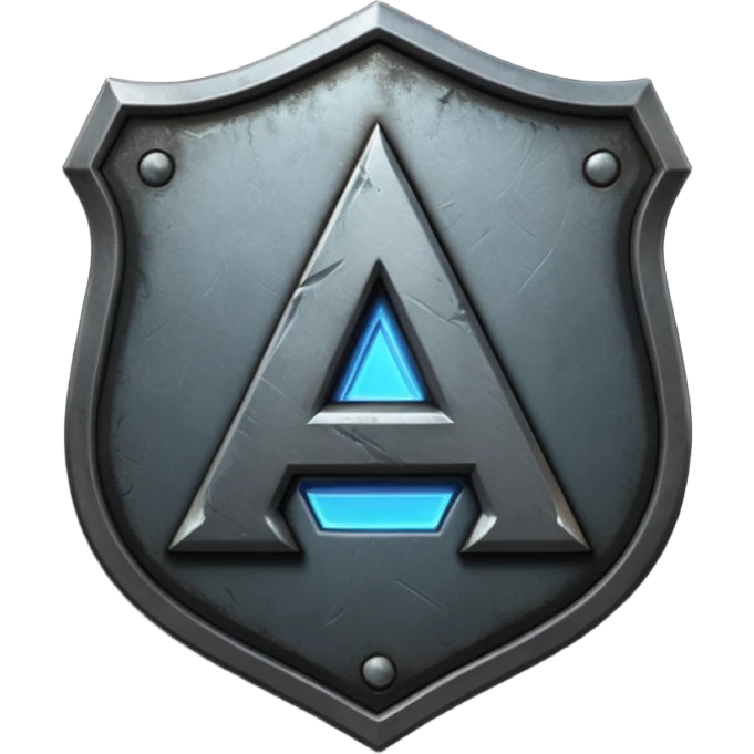 Create a custom emoji badge featuring a stylized, glossy letter “S”. Design the badge in the dark metallic Iron rank style from League of Legends. Use rough metal textures, dark gray tones, and a gritty, heavy look. Add subtle dim glows. Premium, sharp, and readable at small sizes.
 emoji
