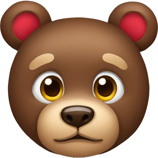 Oso y ojos de corazón  emoji