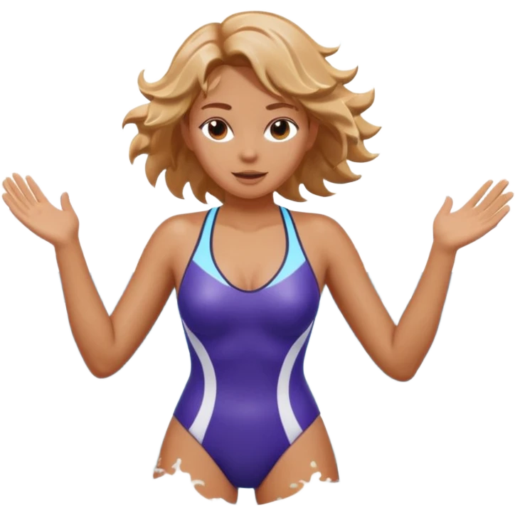 woman standing in ocean waves, water splashing around her, confident expression, dynamic sea motion, cinematic ocean vibe, 3D cartoon style, mobile game icon style, clean background, no text, no watermark
  emoji