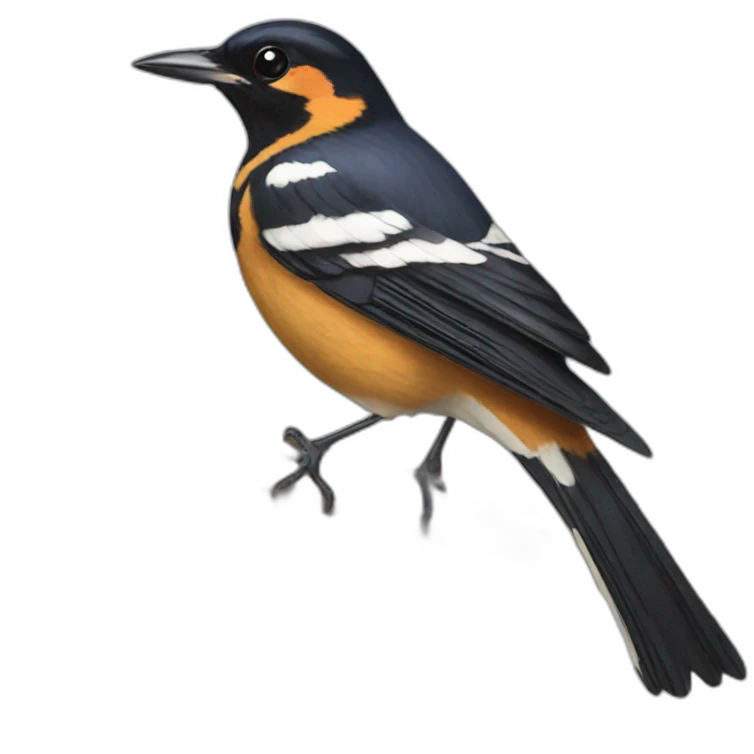 varied thrush magpie emoji