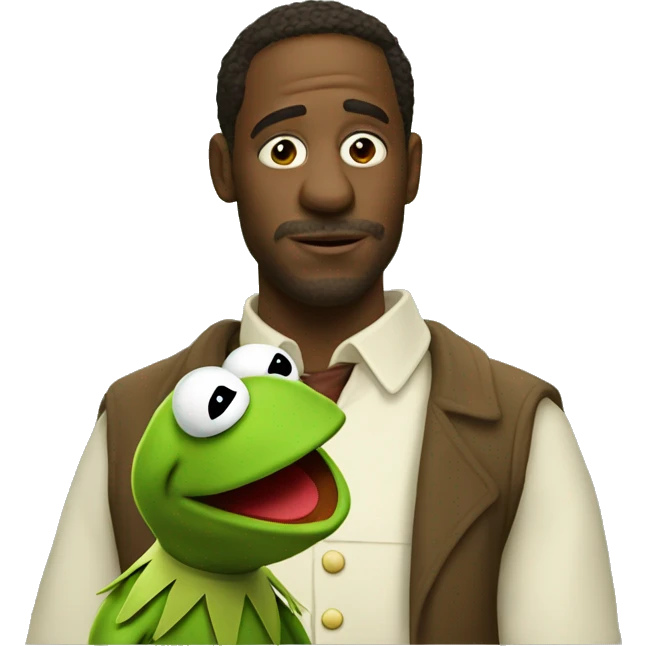 kermit looking at constantine emoji