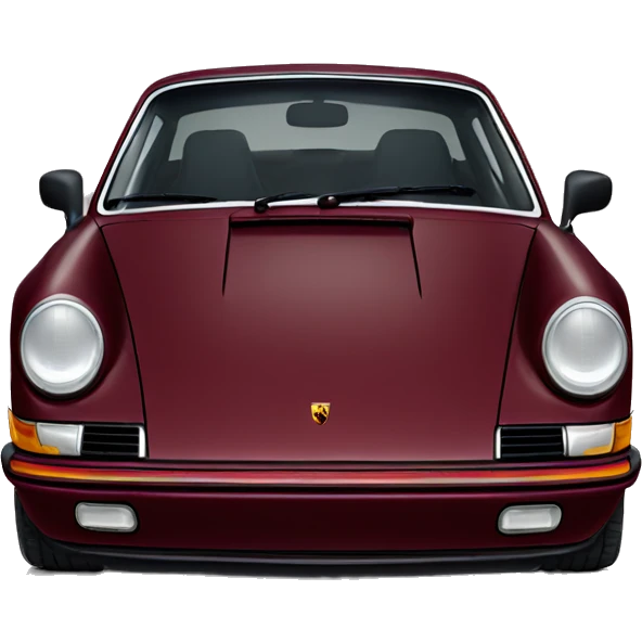 Burgundy 911 Porsche  emoji