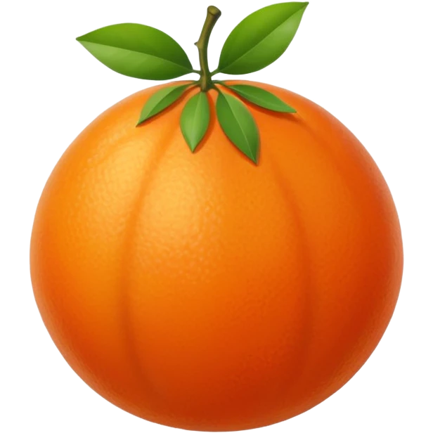 orange fruit emoji, no face, no text emoji