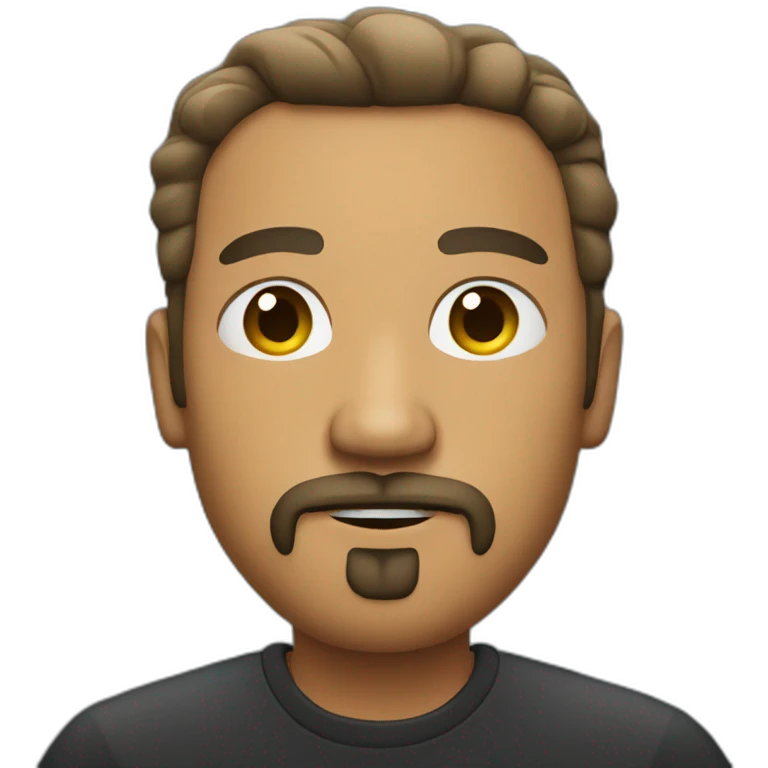 bold man with goatee emoji