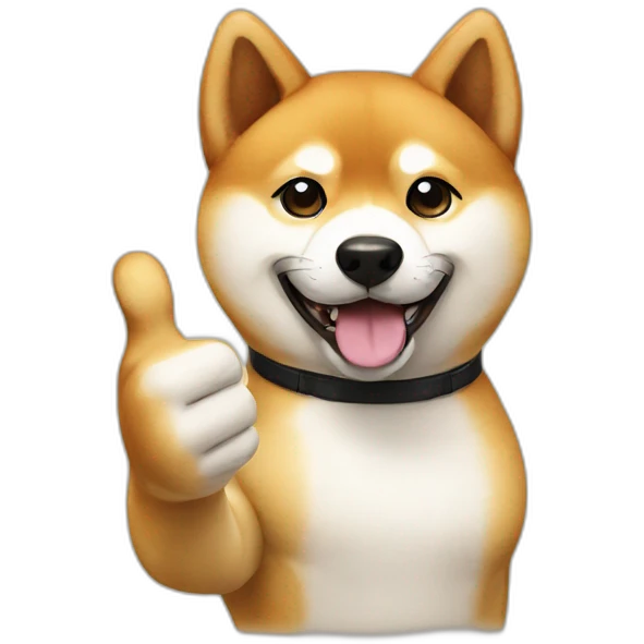 shiba inu thumbs up emoji