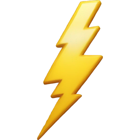 Lightening bolt  emoji