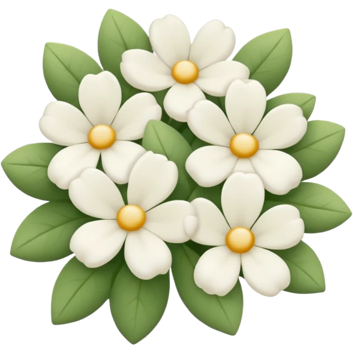 White flowers emoji