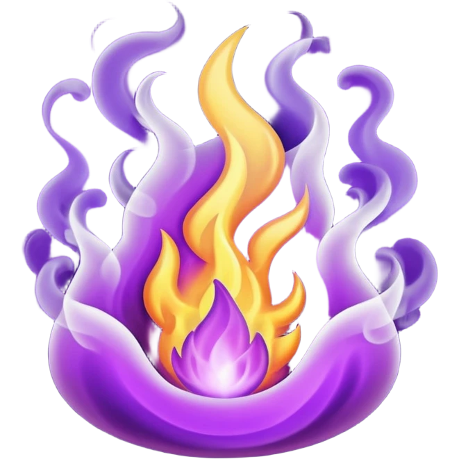 purple fire emoji