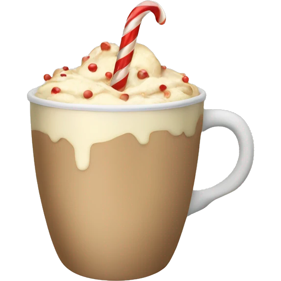 Christmas drink in a cup asthetic beige emoji
