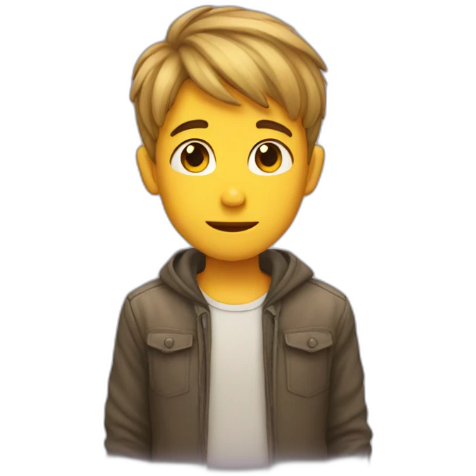 shy boy emoji