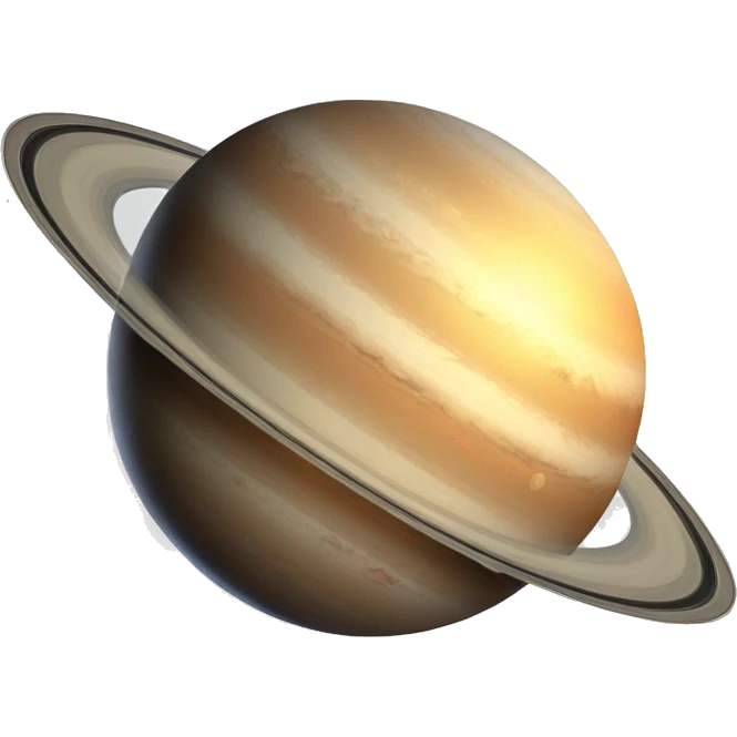 saturn planet shiny not broken emoji