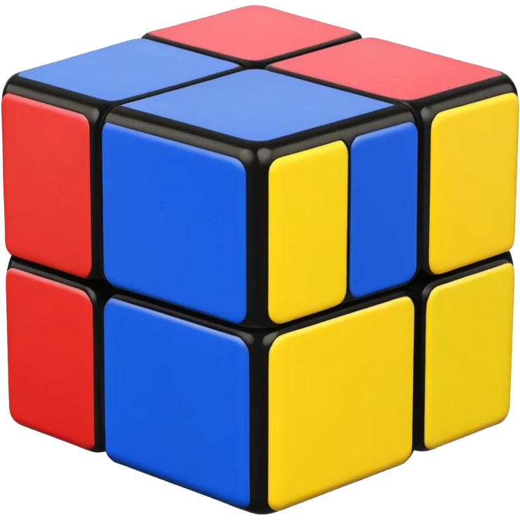 a 3×3 rubik's cube emoji